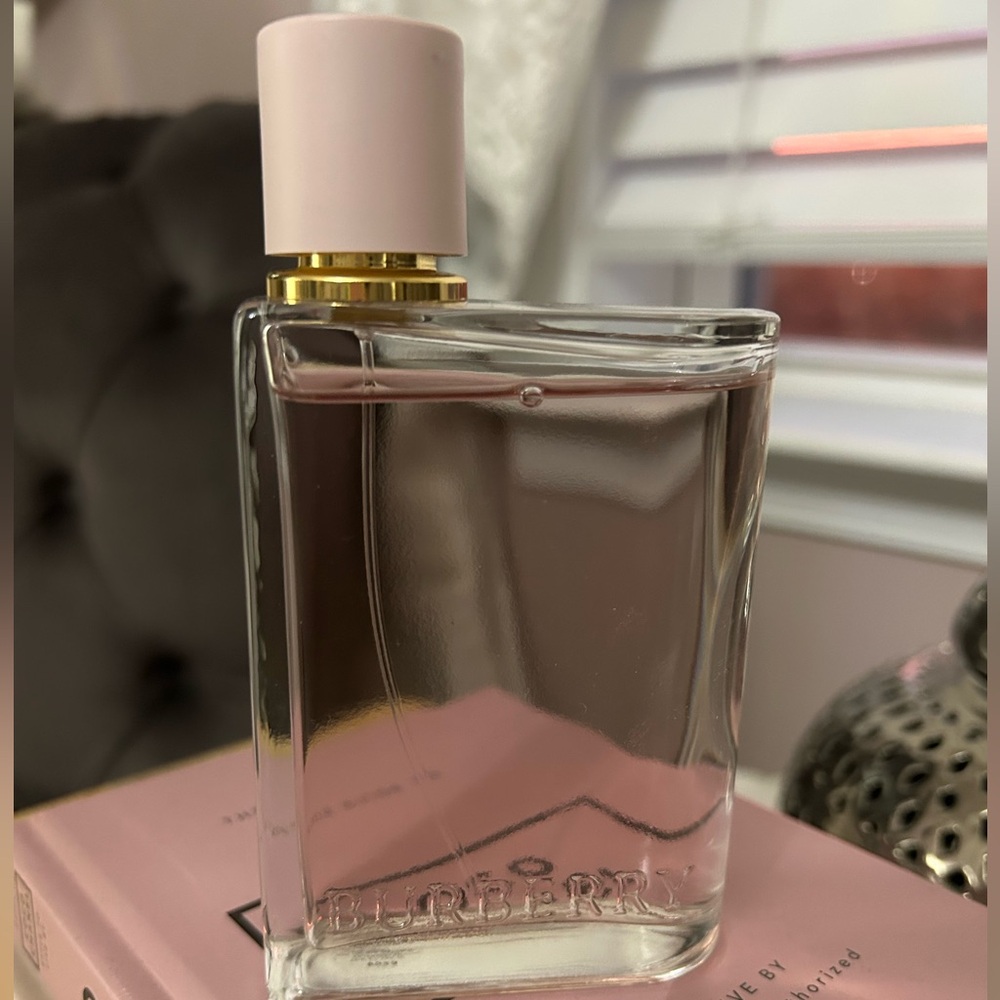 Burberry Fragrance with Pink and Gold Accents